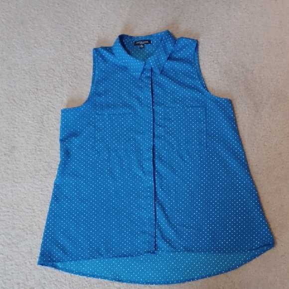 Notations Petite Button Down Sleeveless Top - Picture 1 of 11